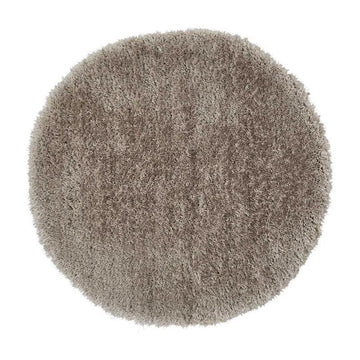 Montana Luxury Super Plush Heavyweight High-Density Hand-Woven Soft High-Pile Plain Polyester Tonal Textured Shimmer Shaggy Silver Round Rug-Think Rugs-Rug Love - The Most Loved Rug Store